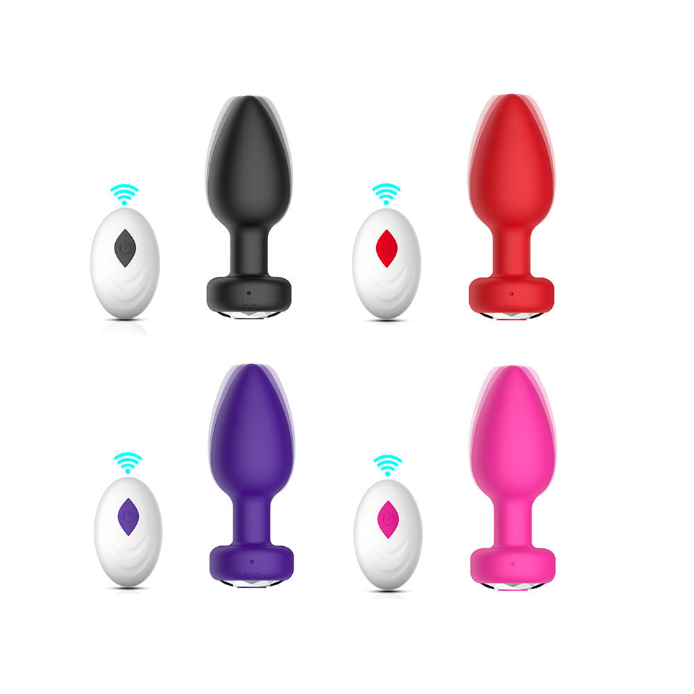 Plug Anal em Silicone e Vibração Controle Remoto - YOUVIBE