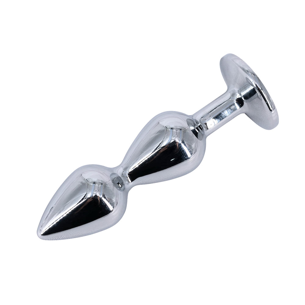 Plug Anal Escalonado em Aço Iniciante com Pedra 10,4x2,6CM - Imagem 3