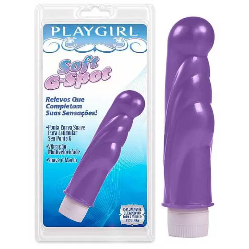 Vibrador ponto G - Soft G-Spot com relevos - violeta