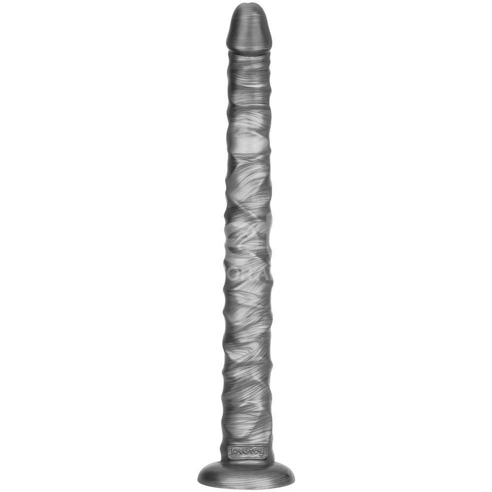 Vibrador flexível Grande 40,8x4,4 cm com Vibrax Slider - Imagem 4