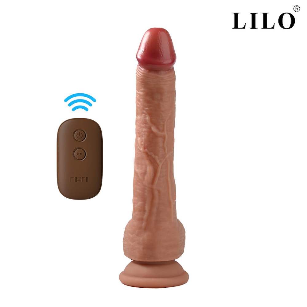 Prótese Realística 22x3,7 vai e vem Controle Remoto Sex shop - Imagem 5
