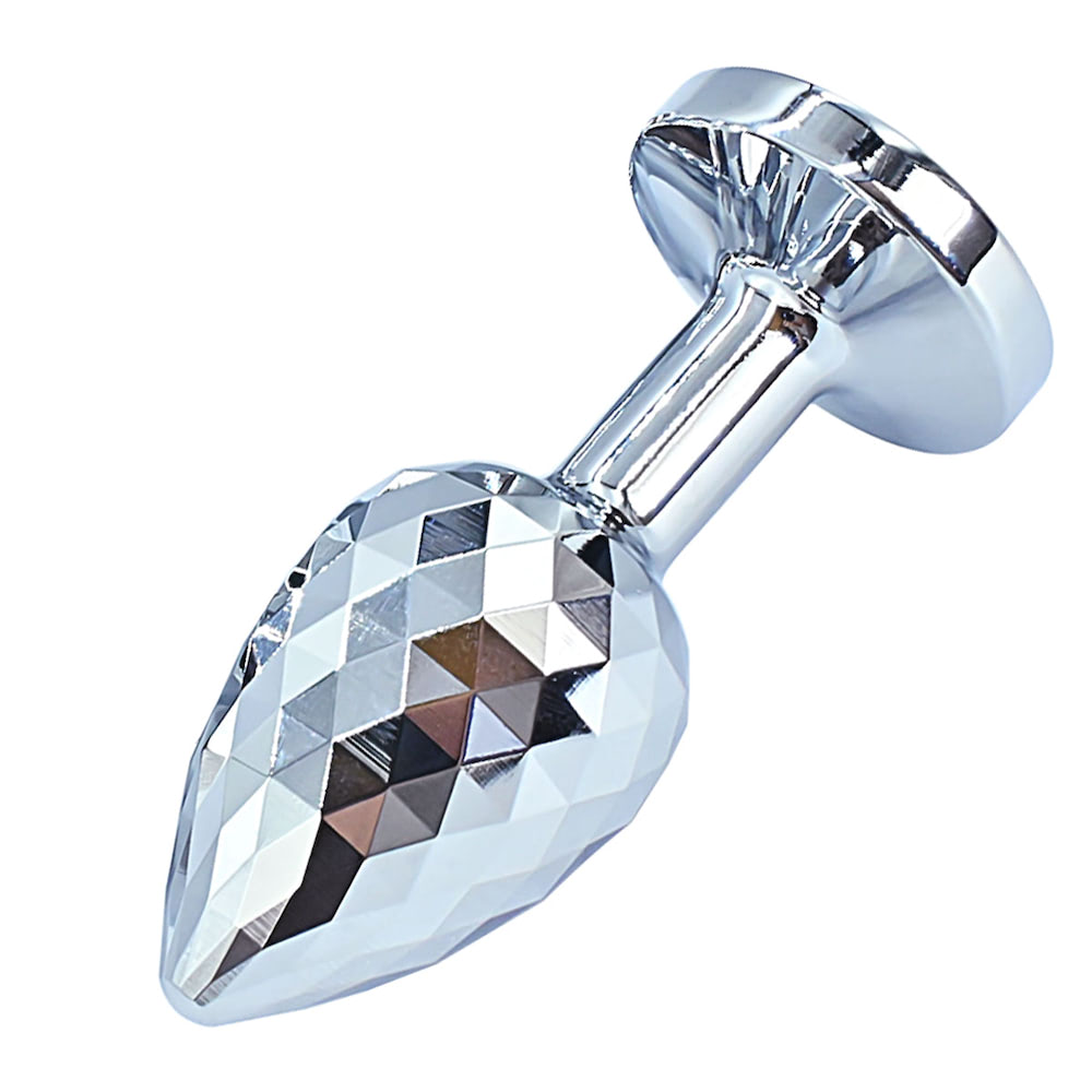Plug Anal de Luxo com Joia e Superfície Tipo Diamante 7x3CM - Imagem 4