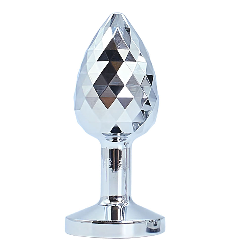 Plug Anal de Luxo com Joia e Superfície Tipo Diamante 7x3CM - Imagem 5