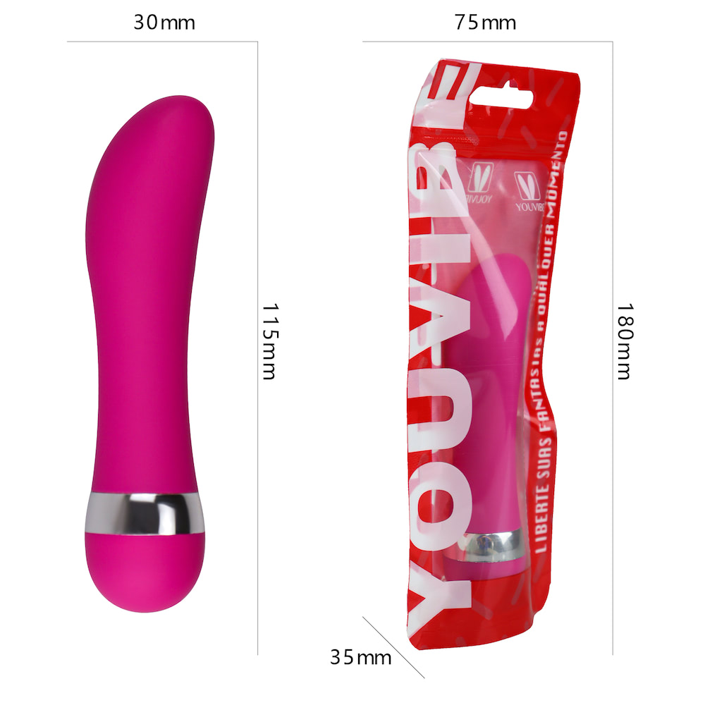 Vibrador Ponto G Multivelocidade Aveludado - Imagem 2