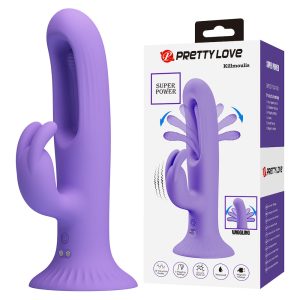 Vibrador Ponto G com ventosa coelho - Killmoulis PRETTY LOVE