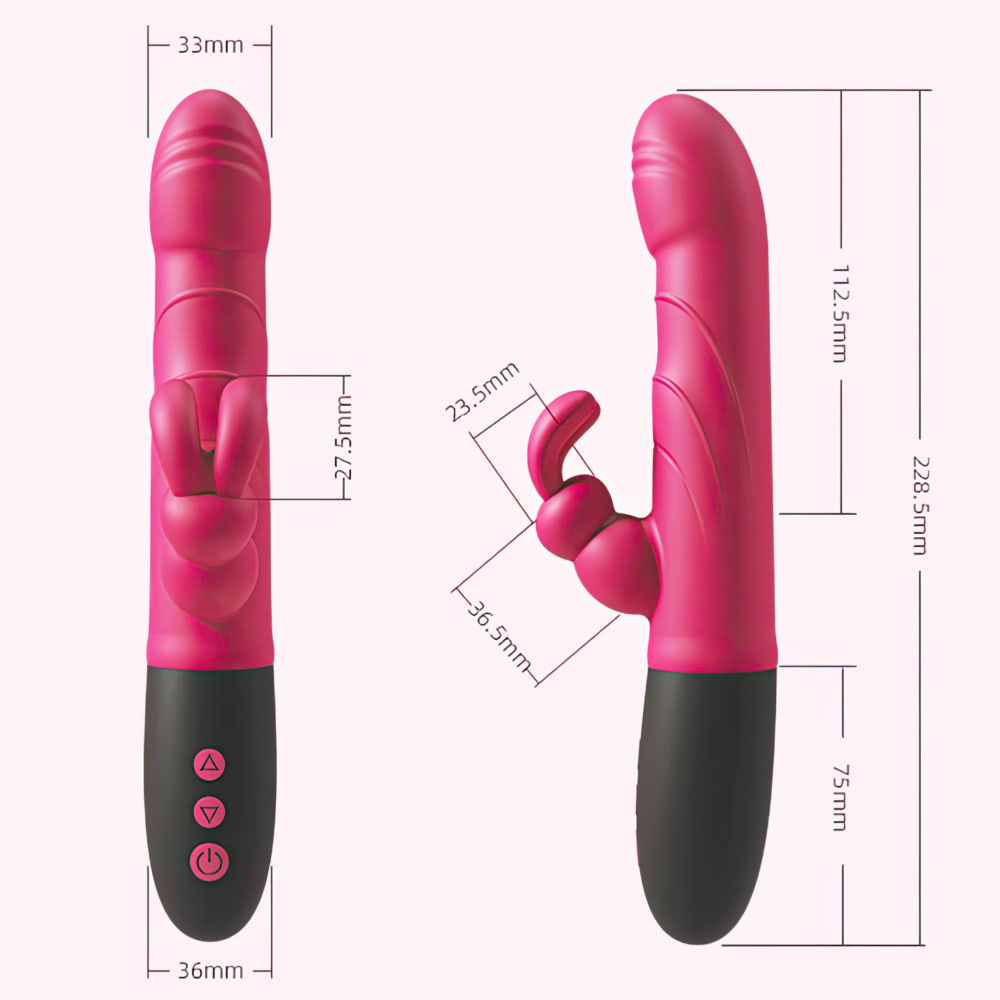 Vibrador Rabbit Vai e Vem Recarregável com - Larry YOUVIBE - Imagem 4