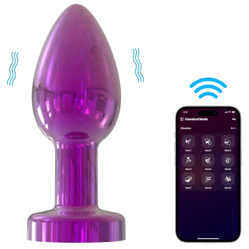 Plug Anal Cromado Vibração e Controle Aplicativo - YOUVIBE - Imagem 4