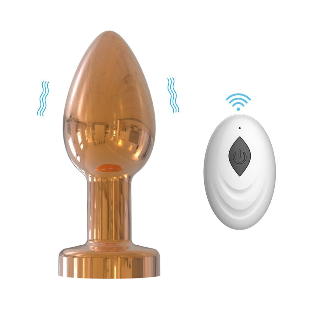 Plug Anal Cromado Cores Controle Remoto sem Fio - YOUVIBE - Imagem 4