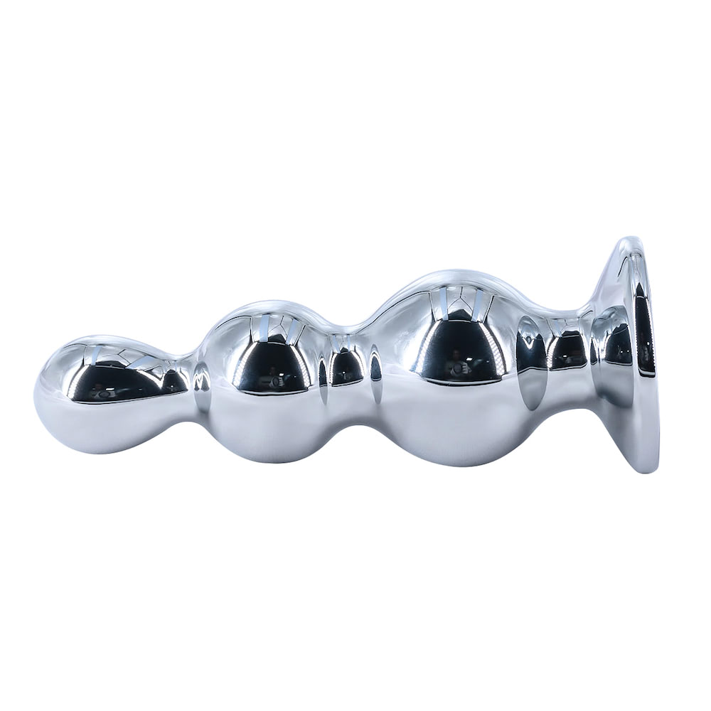 Plug Anal Escalonado Feito em Aço com Joia Pedra 9,5x3,6CM - Imagem 4