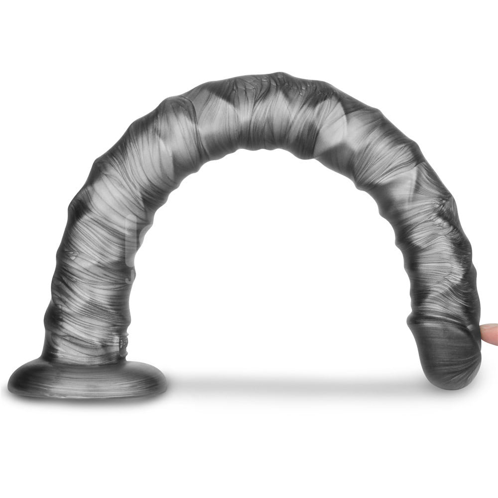 Vibrador flexível Grande 40,8x4,4 cm com Vibrax Slider - Imagem 2