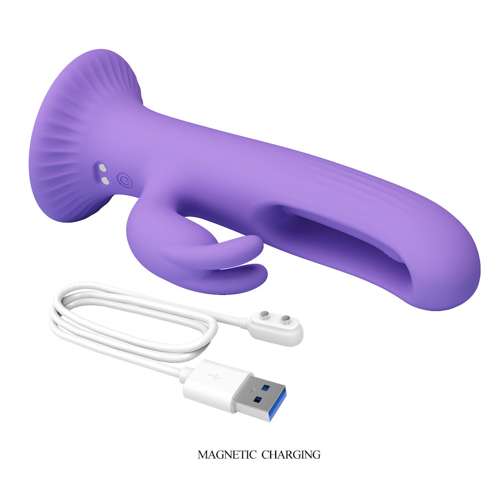 Vibrador Ponto G com ventosa coelho - Killmoulis PRETTY LOVE - Imagem 9