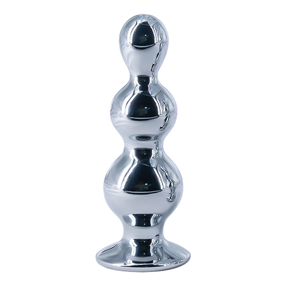 Plug Anal Escalonado Feito em Aço com Joia Pedra 9,5x3,6CM - Imagem 6