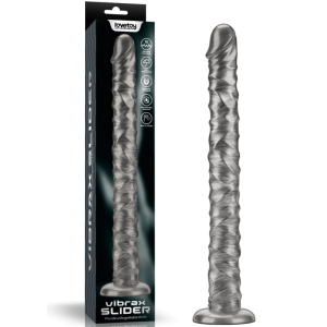 Vibrador flexível Grande 40,8x4,4 cm com Vibrax Slider