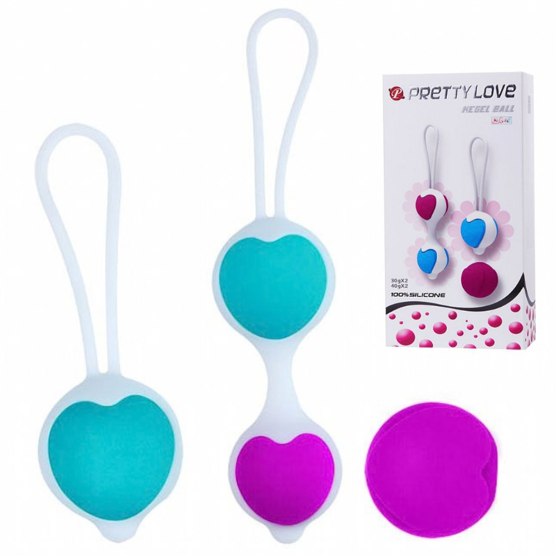 Bola pompoar Kegel dupla Pretty Love Kegel Ball - Sexshop
