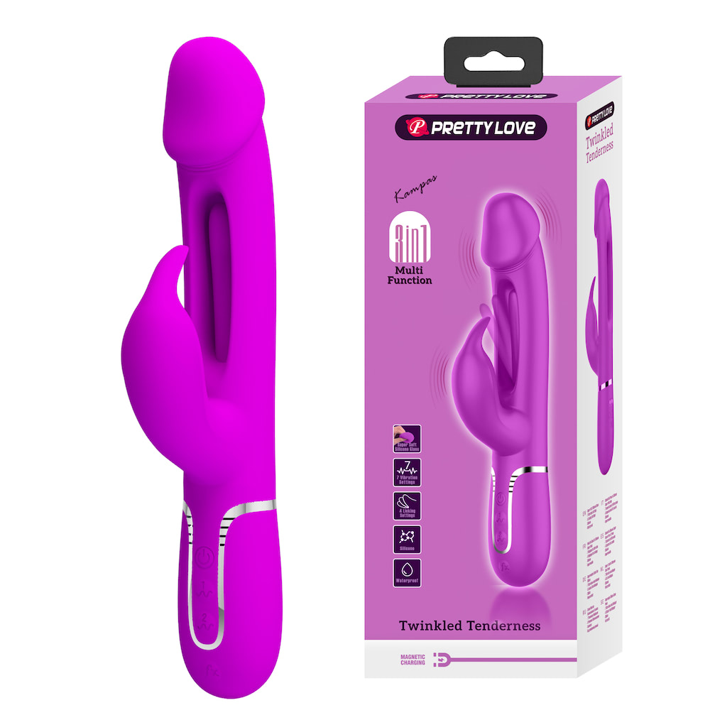 Vibrador de Ponto G 3 in 1 - 7 Vibrações PRETTY LOVE - Imagem 4