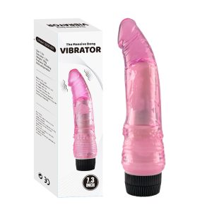 Pênis Curvo Realístico 19x4,3cm Vibrador - YOUVIBE Sex shop