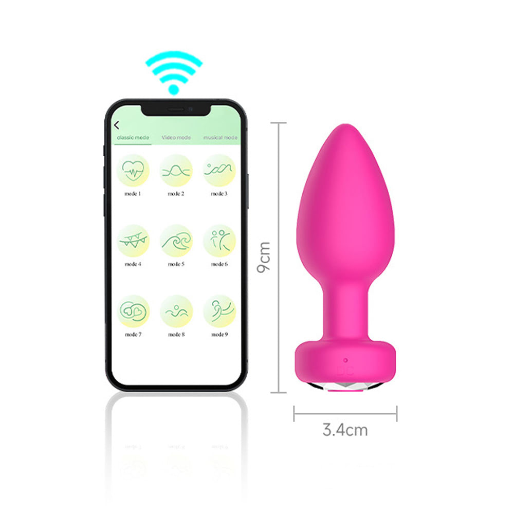 Plug Anal Silicone Vibração e Controle Aplicativo - YOUVIBE - Imagem 3