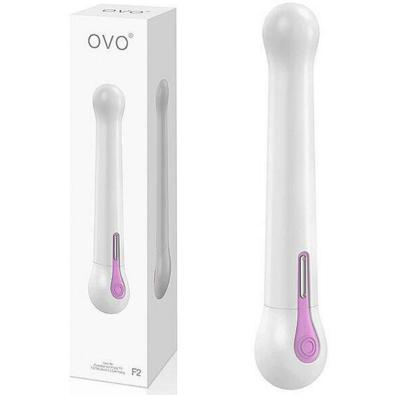 Vibrador F2 - White Pink - OVO LifeStyle - Sex shop