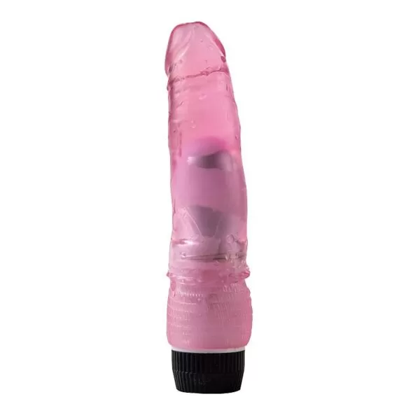 Pênis Rosa Ponto G Curvo com Vibrador - Maig Sex shop - Image 4