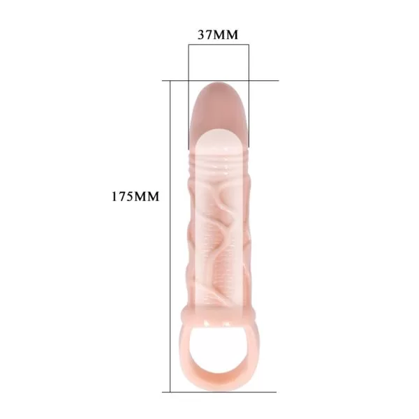 Capa peniana com anel escrotal, veias e glande saliente - Sleeve Brayden - Image 2