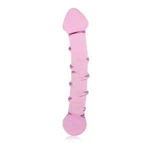 Plug Anal em Vidro com Relevo Espiral - Lovetoy - Sexshop