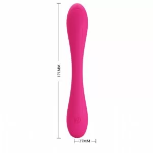 Vibrador para Casais e Ponto G - Com Vibrador nas duas pontas Yedda - Pretty Love - Sex shop