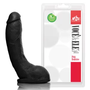 Pênis Realístico Prótese Bengala Preto - Sexshop