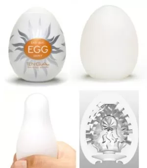 Caixa com 6 Masturbadores Tenga Egg - SHINY - Sexshop
