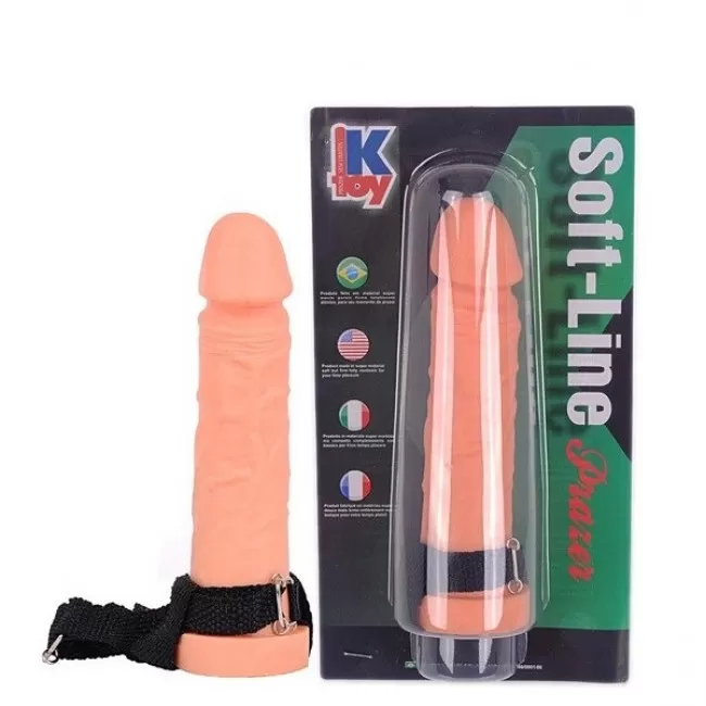Capa Peniana Realística em PVA 18X4cm K-Toys - Sexshop