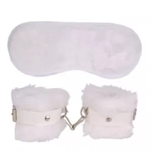 Sexshop, Kit de Algemas com venda em pelúcia Branco Ktoy