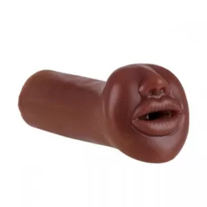 Delicioso masturbador masculino no formato de boca chocolate - Sexshop