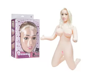 Boneca Loira, de Joelhos - 110cm, Ânus e Vagina Penetráveis - Sex shop