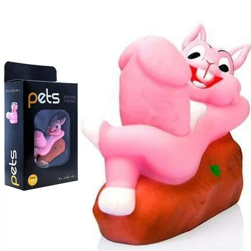 Porta Vibrador no formato COELHINHO PETS - Sex shop