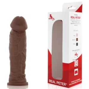 Pênis Grosso Real Peter Charmoso 20x5cm Marrom - Sexshop