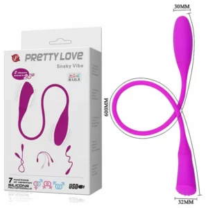 Vibrador duplo Massageador Snaky Vibe - Pretty Love - Sexshop