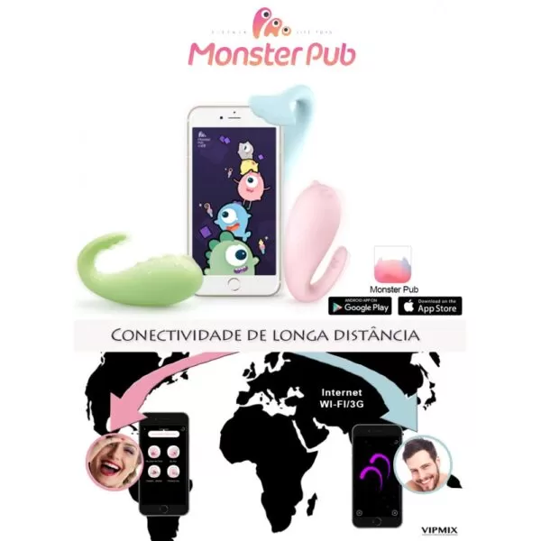 Vibrador MISTER DEVIL Controle Mundial com 8 Modos de Vibração - Sexy shop