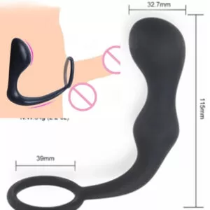 Estimulador de Próstata ondulado com Anel Peniano - Sex shop