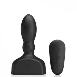 Plug Anal Inflável com 12 Modos de Vibração - PRETTY LOVE HARRIEL - Sexshop