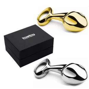 Plug Anal ou para Próstata, de Aço- Luxo Prata - Sex shop