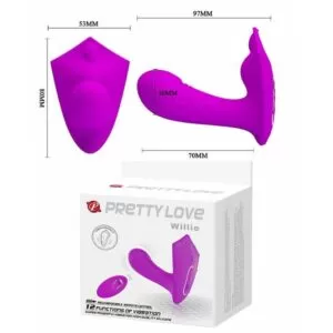 Vibrador para Calcinha Recarregável - Willie - Pretty Love - Sexshop