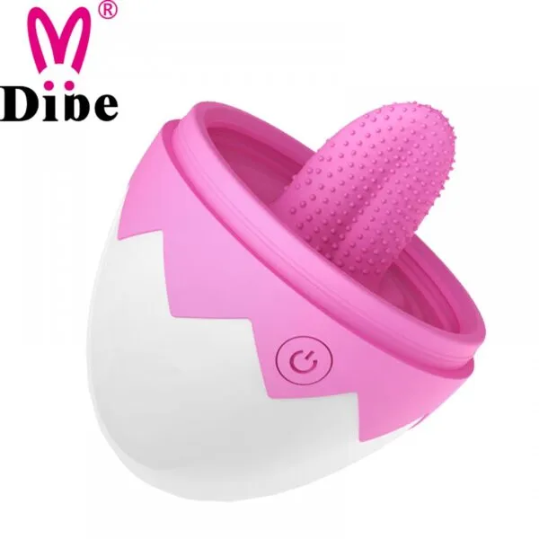 Estimulador clitoriano em formato coelho, Vai e Vem com linguá - Dibe - Sexshop