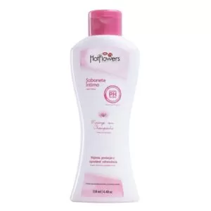 Sabonete Íntimo MORANGO COM CHAMPANHE 130ml Hot Flowers - Sexshop