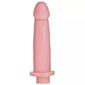 Pênis Real Cyberskin com Vibrador 18x4cm Hot Flowers - Sex shop