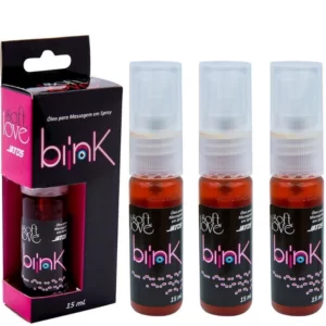 Kit 03 Excitante Anal em Spray Blink 15ml Soft Love - Sexshop