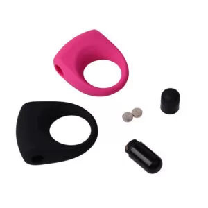 Anel peniano com vibração em silicone cirúrgico muito macio e confortável - Sex shop