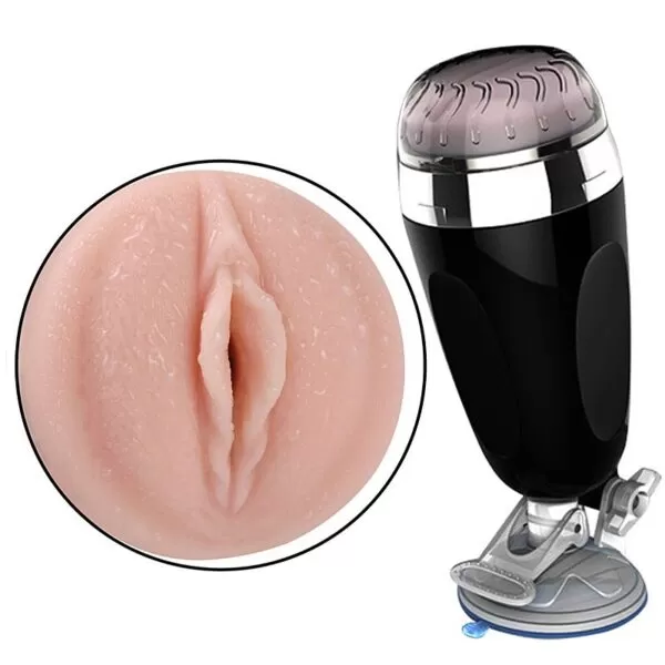 Masturbador Lanterna Com Ventosa Vagina em Cyberskin X5 Cup - Image 6