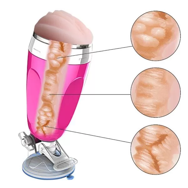 Masturbador Lanterna Com Ventosa Vagina em Cyberskin X5 Cup - Image 8