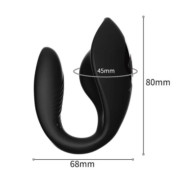 Super Vibrador de Casal - Com controle Remoto - Dibe Sex shop - Image 4
