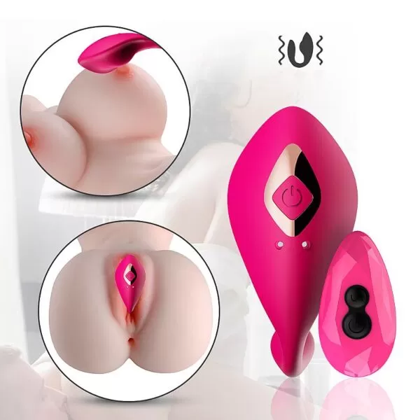 Super Vibrador de Casal - Com controle Remoto - Dibe Sex shop - Image 9