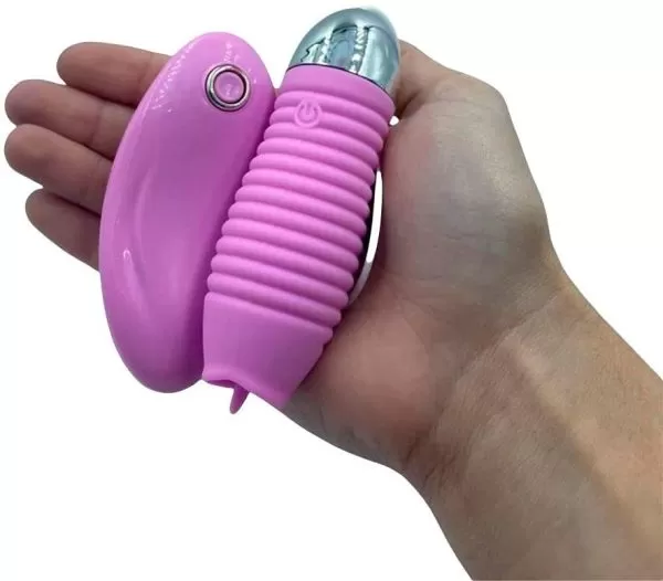 Cápsula Vibratória Com Língua Mágica E Controle Remoto - Image 2